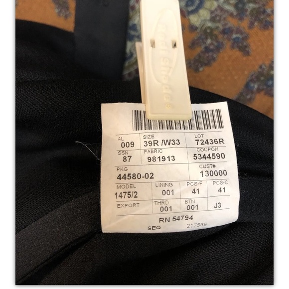 Joseph Abboud, Men’s, Tuxedo, Black, Jacket/pant.: - Picture 10 of 10